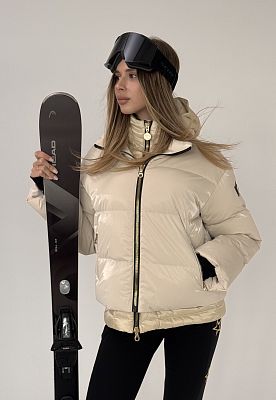 Превью Женская горнолыжная куртка Куртка горнолыжная HIGH SOCIETY Madison Cream
